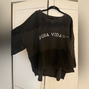 Pura Vida Oversized 3/4 Sleeve Sweatshirt